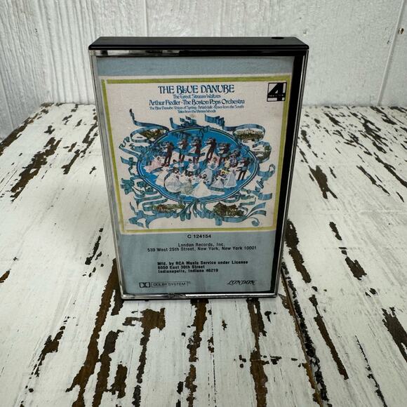 Arthur Fiedler and The Boston Pops Orchestra The Blue Danure Cassette Tape Vtg - Picture 4 of 5